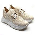 Softwaves mocassin Beige Textiel 9.13.03